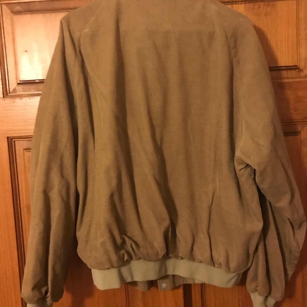 Vintage Mens MBA Large Tan Corduroy Jacket Vermeer - Picture 8 of 8